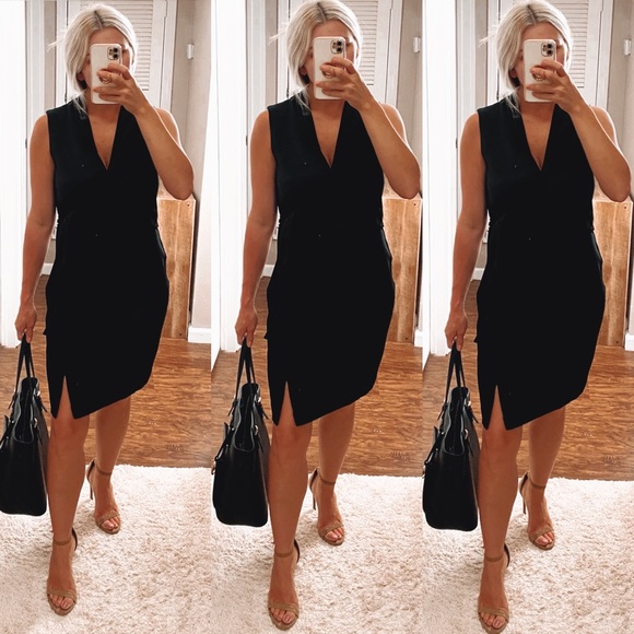 Jones New York Dresses & Skirts - Boss Babe Chic Jones New York Black wrap dress Size 10